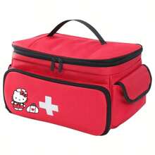 Sanrio Sanrio KT Cat Multi-Pocket Duża Pojemność Kosmetyczka, Nadaje Się Do Użytku Domowego. Może Być Używana Do Organizowania Zestawu Pierwszej Pomocy I Skrzynki z Lekami.