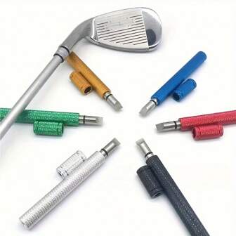 1 Set Herramienta de limpieza de ranuras de palos de golf - Cuchillo limpiador de cabezales de palos de golf para hierros y putters, accesorios de mantenimiento de palos de golf