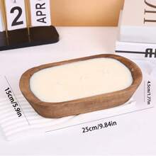 1pc,Wooden Tray Scented Candle Gift Set - Aromatherapy For Sleep, Home Decor, Birthday & Valentine's Day Present For Her, Girlfriend, Women - Premium Soy Wax Candle With Essential Oils, Relaxing Gift Idea