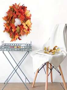 1 szt. - Jesienna girlanda z liści klonu, 5,6 stopy (1,7 m) - Sztuczna jesienna girlanda z liści klonu, wisząca, jesienna winorośl, dekoracja stołu - Trwała, wielokrotnego użytku, idealna na domowe przyjęcie z okazji Święta Dziękczynienia, kominek, kolację weselną, domowe przyjęcie weselne, wystrój domu, dekoracja stołu, jesienna dekoracja drzwi wejściowych, dekoracja do wnętrz i na zewnątrz, wystrój jesienny, dekoracja na Halloween, wystrój na Halloween