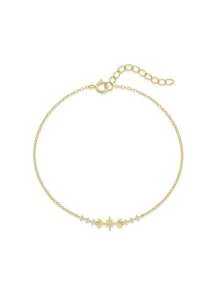 1 pièce Bracelet ajustable empilable avec nœud papillon pour femmes | Bijoux en argent sterling 925 hypoallergénique | Chaîne délicate romantique pour un port quotidien, mariage, fête | Boîte cadeau de Ramadan, bijoux fins