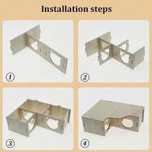 1 件装多房间木制仓鼠迷宫和藏身处 - 为您的宠物提供有趣的活动和舒适的窝