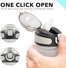 Enerbone 32 Oz Drinking Water Bottle With Times To Drink And Straw, Motivational With Carrying Strap, Leakproof & Toxic Free, Ensure You Drink Enough Water For Fitness Gym Outdoor - 紅色 - 查看 11