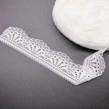 1Roll/10M 1.18inch/3cm Elastic Lace Trim Fabric Ribbon Craft DIY Stretch Lace Sewing Handmade Embroidery Home Accessories Clothing Lace Edge - Multicolor - View 17