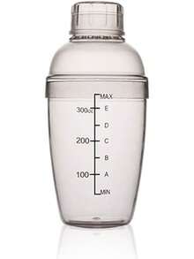 Plastic Cocktail Shaker, Hand Drink Mixer Boba Tea Shaker Cup With Scales,Bar Tool Transparent - 1 - Xem 11