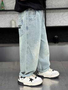 男童宽松休闲牛仔裤，四季皆宜