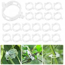 50pcs Plant Clips, Summer Tomato & Grape Vine Vegetable Plant Fixing Clips, Upgraded Reusable Plant Support Clips, Plastic Garden Clips