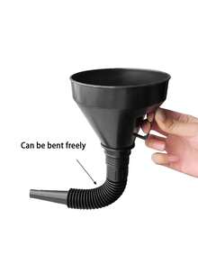 Universal Hands-Free Fueling Funnel With Retractable Hose – For Motorcycles Cars, Foldable Compact Design, Flexible Hose For Oil Liquid Transfer, Durable Plastic Spill-Proof Fuel Tool, Ideal For Outdoors Garages Emergencies, Compatible With Oil Filters Gasoline Engines Transport Accessories