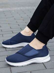 New Adjustable Hook And Loop Elderly Shoes, Middle-Aged & Elderly Parents Swollen Feet Shoes, Men's Extra Wide Shoes For Swollen Feet, Adjustable Strap Postoperative Recovery Shoes, Soft Bottom Lightweight Wide Toe Shoes For Parents (Recommend Ordering One Size Up)