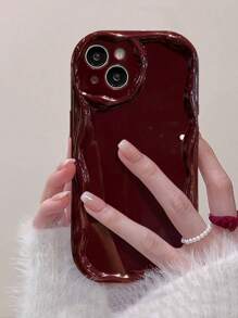 Minimalist High-End Phone Case Compatible With IPhone 16 Pro Max/16/16 Pro/16 Plus/15/15 Pro Max/15 Pro/15 Plus/11/12/13/14 Pro Max/XS/XR/11 Pro/11 Pro Max/12 Pro/12 Pro Max/13 Pro/13 Pro Max/7 Plus/14 Pro/14 Pro Max/14 Plus, Creative Design For Women Waterproof Shockproof Anti-Fall Scratch Resistant