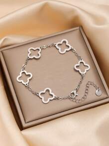Stainless Steel Zirconia Bracelet Set, Fashionable & Luxurious Cubic Zirconia Bracelet Suitable For Daily Wear, Jewelry