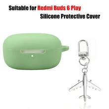 Llavero, cordón compatible con los auriculares Redmi Buds 6 Play, funda protectora de silicona suave - Con hebilla para colgar - Ver 8