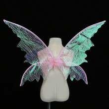1 Stück Feen Flügel für Feiertage, Karneval Festival Party Requisiten, glitzernde Schmetterling Flügel Hochzeit Kostüm Engelflügel für Frauen Karnevals Verkleidung Accessoires, heiß gold funkelnde Schmetterling Flügel Feen Flügel