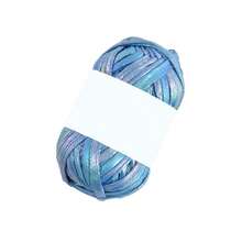 100g Imitation Leather Shiny Crochet Yarn DIY Hand Knitting Yarn Ball For Bag Blanket Cushion T-Shirt - Multicolor - View 13