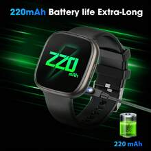 Smartwatch de 1.72 pulgadas para hombres y mujeres, compatible con Android e iOS, con múltiples modos deportivos, salud de la mujer, podómetro, personalización de fondos de pantalla y batería de 220 mAh - Rosa - Ver 9