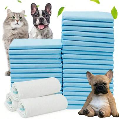 100 piezas 60x60 / 60x90 / 45x60 ALMOHADILLAS PARA PERROS PARA QUE LOS PERROS APRENDAN A ORINAR, TAMAÑO 100 piezas 60x90 / 60X60 / 45x60 'ALMOHADAS HIGIÉNICAS PARA APRENDER A ORINAR' BOLSAS PARA DESECHOS, ALMOHADILLA PARA ORINA, Almohadillas para desechos de mascotas - Almohadilla de entrenamiento súper absorbente para perros y cachorros | Forros para orinales de perros, protección para el suelo, forros a prueba de fugas para erizos, conejos y gatos.