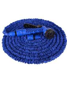 1pc 3x Expandable High Pressure Water Hose For Garden, Car Wash, Multi-Sizes (Blue)