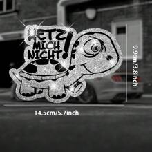 Don't Mess With Me Turtle Shiny Car Stickers, Glitter Decals For Car Truck Van Decoration, Motorcycle Laptop Stickers