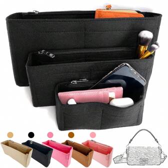 Borsa interna portaoggetti in feltro con cerniera, organizer portafoglio, adatto per borsa a spalla GG Marmont, borsa per donna, borsa per articoli scolastici