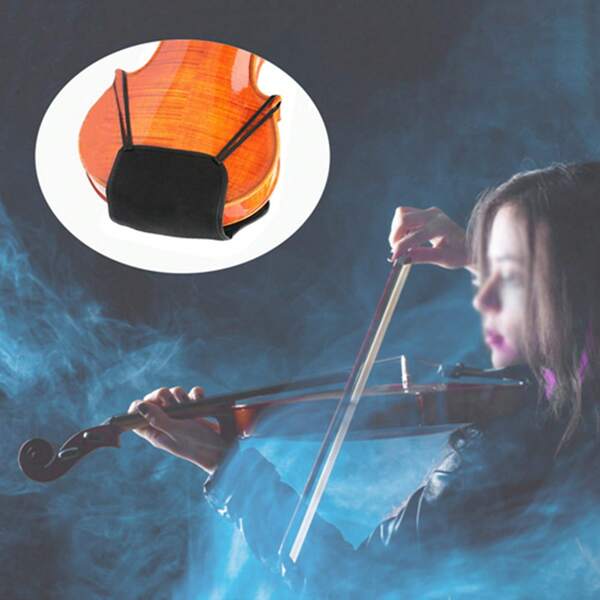 Almohadilla de barbilla para violín, funda de esponja de algodón suave, protector, accesorios para instrumentos musicales