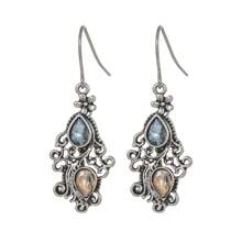 1 par de pendientes de gota de agua en forma de pera creativos para mujeres, elegante joyería de fiesta