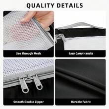 6/8/10 Set Packing Cubes For Travel Luggage Organizer - 06-black - View 11