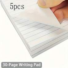 5 Stücke/Packung Mini Taschennotizblöcke, 3x5 Zoll linierte Memo-Blöcke, je 30 Blatt, für ein praktisches Leben vorbereitet