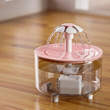 1.5L Transparent Flower Shaped Pet Water Dispenser, For Cats & Dogs - Multicolor - View 7