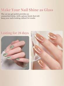 RS NAIL RSNAIL Esmalte de uñas en gel de ojos de gato con cristales efecto gota de rocío, 6 colores pastel de cristal de hielo para uñas de verano con brillo, purpurina, efecto holográfico y reflectante. Pegamento para uñas magnético que requiere curado LED/UV. Regalo para mujeres para salón de belleza y manualidades de arte de uñas en casa.