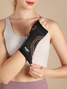 JINGBA SUPPORT 1pc Lightweight Breathable Palm Support Wrist Sleeve, Unisex, Suitable For Sports And Daily Use, Gym Wrist Wrap Accessory - Multicolor - View 13