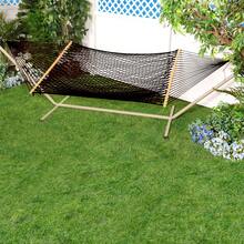 Cotton Rope Hammock/ Spreader Bar, 60-In.Wide, 450 Lb.Capacity - Black - Black - View 5