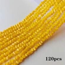 120pcs Triangle Austrian Crystal Glass Beads Spacer Loose Beads For Jewelry Making Bracelets & Bangles Necklace DIY 4mm