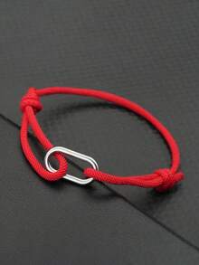 1Pc Minimalist Rope Bracelet For Men Bracelet Good Luck Red Thread Bracelet Adjustable Gift - 3mm Single Layer Adjustable Hand Strap - View 10