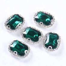 20 Peças Retangulares e Octagonais de Cristais de Vidro, 10x14mm Alta Transparência Arco-Íris Reflexivo Feito à Mão DIY Joias, Adequado para Vestido de Noiva, Sapatos, Bolsas, Decorações Brilhantes de Uso Múltiplo, Artesanato, Roupas, Carros, Feriados, Festas, Presentes
