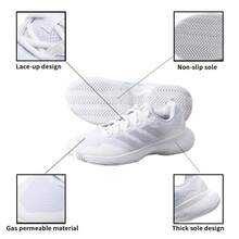 Adidas GameCourt 2 W 网球鞋，低帮，透气女鞋，适合比赛和训练，HQ8476