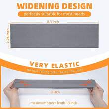 8PCS Summer-Exclusive Non Slip Sports Elastic Soft Running Fashion Headbands Absorb Sweat For Women & Men Working Out, Travel 01 - Brown - View 4