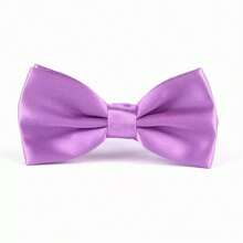 1pc Men's Business Casual Suit Set With Classic Bow Tie, Wrinkle Resistant, Polyester Fiber Blended Fabric, Suitable For Office Commute, Banquets, Business Events, Multiple Colors Available