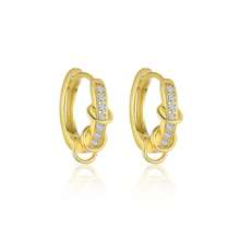 1 PC/Pair Fashion 925 Sterling Sliver Zirconia Simplicity Hoop Earring For Women Fine Jewelry Party Birthday Gift Daily Wear