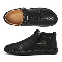 Women Boots Classic Lace Up Design Slip Resistant Casual Footwear - 黑色 - 查看 7