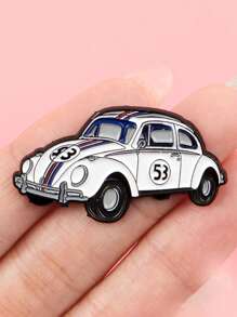 1 PIEZA Broche de esmalte de auto retro, broches de dibujos animados para niños, alfileres de solapa, insignia para mochila, accesorios de disfraz, regalos de joyas lindas