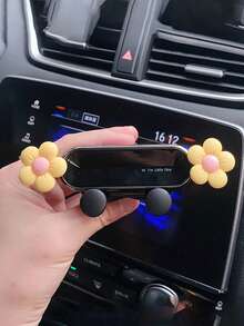 Giá đỡ điện thoại mini dán ngẫu nhiên, giá đỡ điện thoại hình hoa màu hồng cho xe hơi, thích hợp để đặt điện thoại định vị trong xe và sử dụng, phụ kiện xe hơi, phụ kiện nội thất xe hơi, phụ kiện xe hơi dành cho nữ. - Màu tím - Xem 12