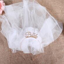 1 pezzo Set di fascia e velo da sposa, accessori per capelli da sposa