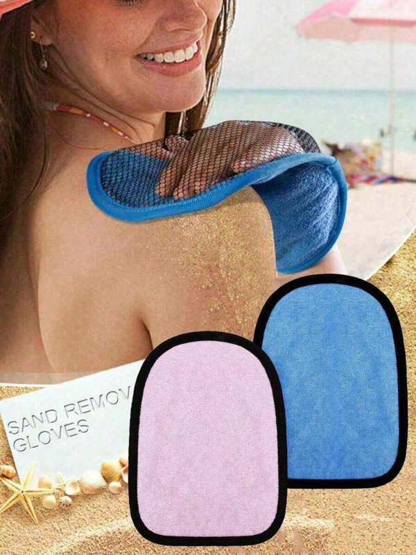 1 Pc Beach Gloves, Sand Cleaning Gloves, Wiping Gloves For Beach, Sand Box, Water Activities, Beach Accessories