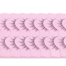 10 Pairs Anime Cosplay Lashes Spiky Manga Style Lashes Janpanese 16mm Extension Natural Manhua Eye Lashes Halloween - LK01 - View 3