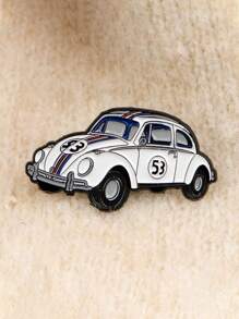 1 PIEZA Broche de esmalte de auto retro, broches de dibujos animados para niños, alfileres de solapa, insignia para mochila, accesorios de disfraz, regalos de joyas lindas