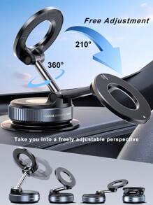 Car Phone Holder For Magsafe [78+LBS Strongest Suction & 2400gf Strongest Magnetic] 360° Adjustable Car Phone Mount, Phone Holders For Your Car For IPhone 16 Pro Max 15 14 13 12 Plus