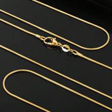 1MM 925 Sterling Silver Chain Fashion Sliver Necklace High Quality Snake Chain For Men And Women
