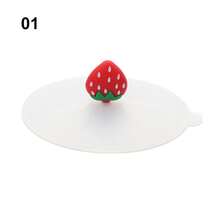 1个装透明卡通可爱硅胶杯盖耐热防漏密封盖防尘杯盖