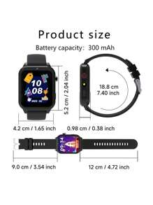 SIMSONLAB NUOVO! Miglior regalo per i bambini, Orologio intelligente per bambini 2025, orologio da gioco per bambini, 128 giochi divertenti, schermo tattile da 1,83 pollici, chip a bassissimo consumo energetico, contapassi, scatta foto, torcia, monitoraggio del sonno, promemoria sveglia, fotocamera, album, giochi, calendario, contapassi, conto alla rovescia, calcolatrice, cronometro, luce torcia