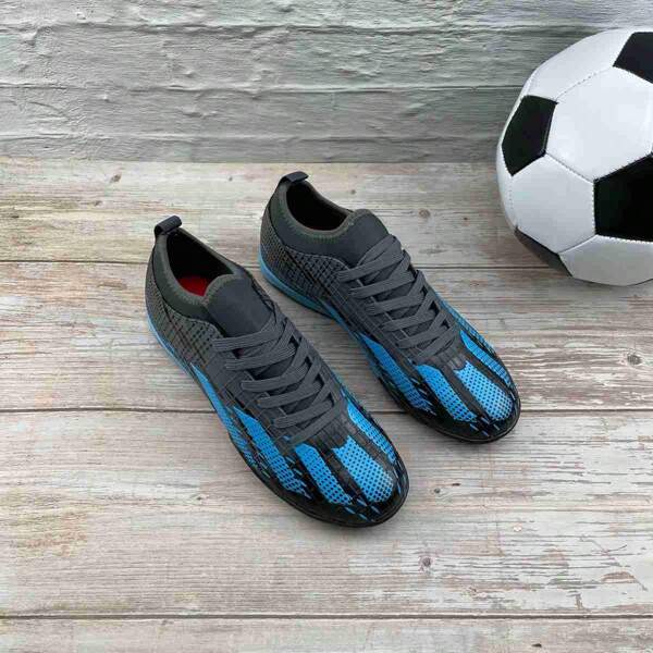 1 Pair Unisex Adult High-Top Football/Soccer Shoes, Outdoor Competitive Sports Sneakers, Large Size Anti-Slip Durable TF Studs For Artificial Turf, Sand, Natural Grass, Indoor Court, Men's Soccer Trainers Lace-Up, Women's Lightweight High-Performance Cleats